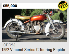 1952 Vincent Smashes RWP’ed Asking Price Record By 35 Thousand Dollars (Updated)