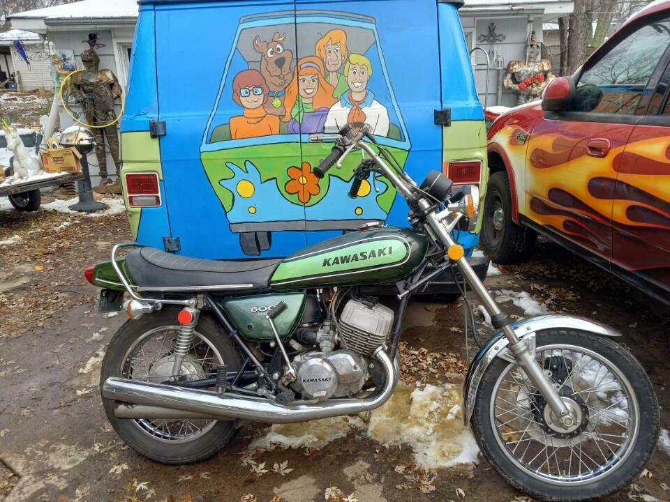 Kawasaki Mach III Slightly Chopped Running When Parked Up For Auction  – UPDATED