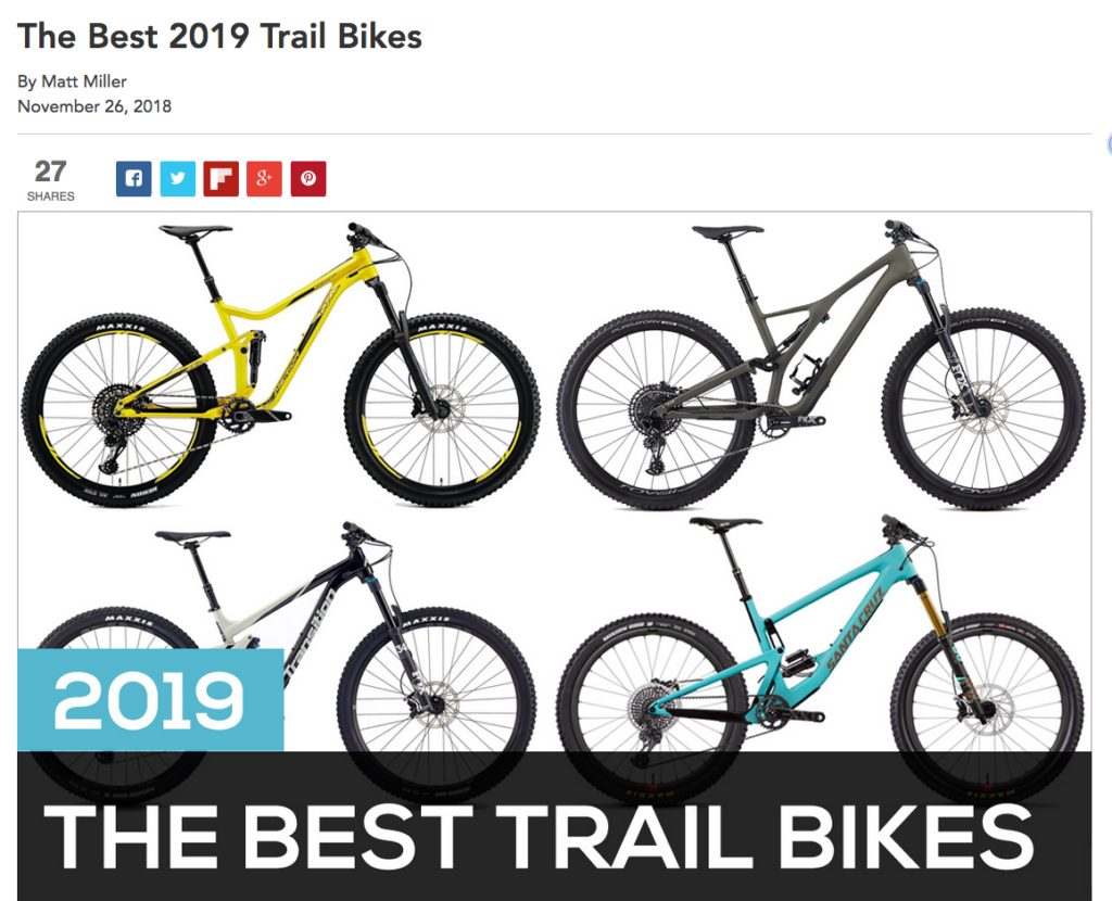 Mountain Bike “Best Of” List Misleading To Potential Buyers