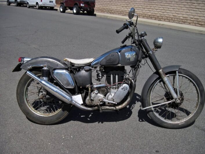 Be Like Brando On This AJS/Matchless Running When Parked