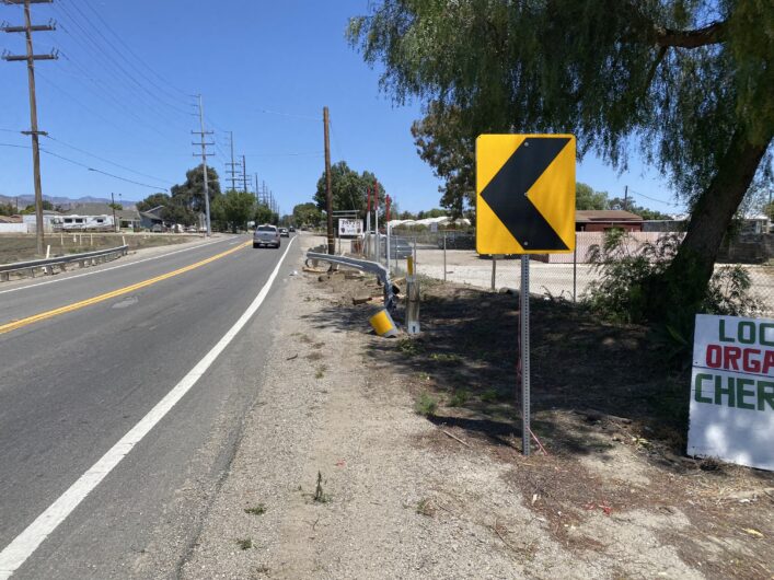 Somis Road Guardrail Destroyed After 15 Months Of Service